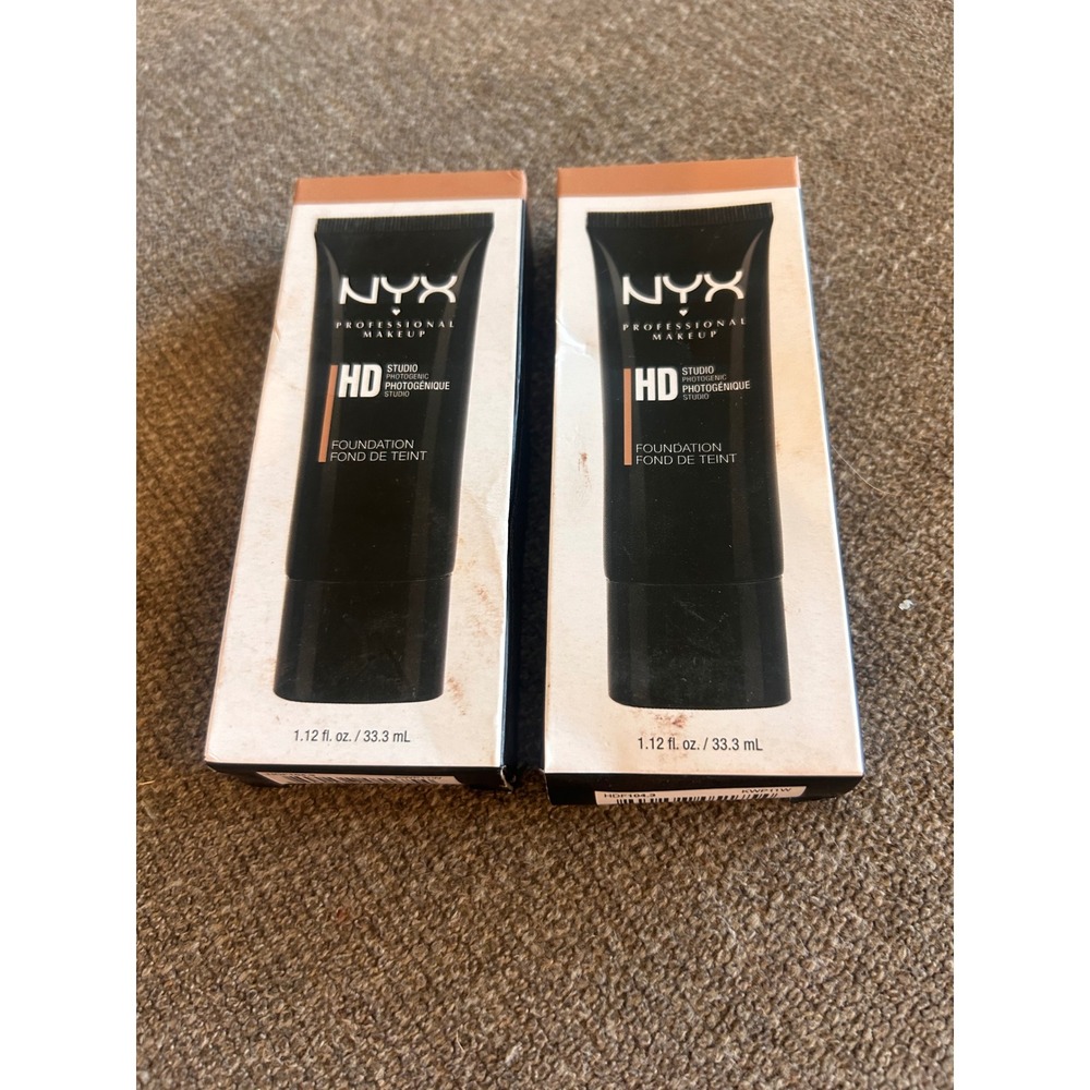 Lot of 2 NYX HD Studio Photogenic Foundation True Beige HDF104.3 1.12oz New